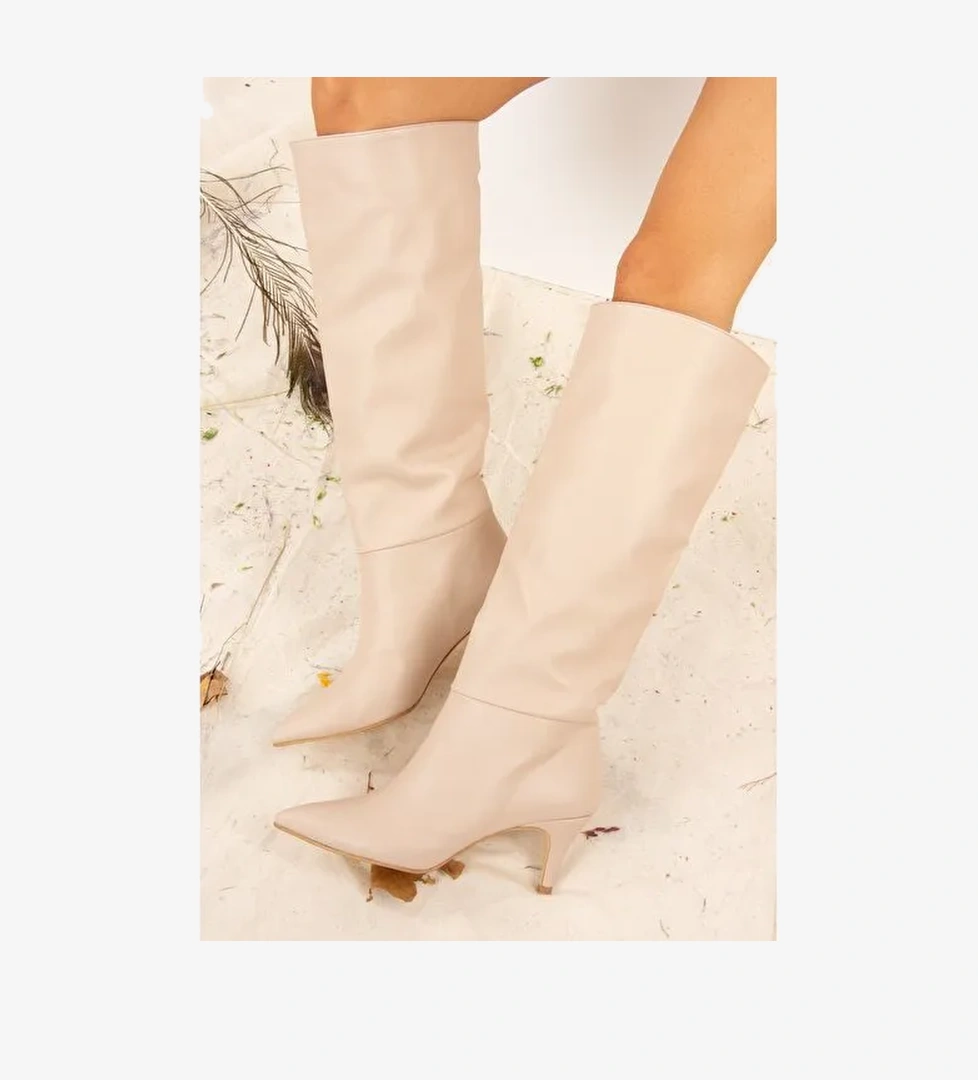 Ten Suni Deri Kadın Çizme J749205309 - Görsel 1