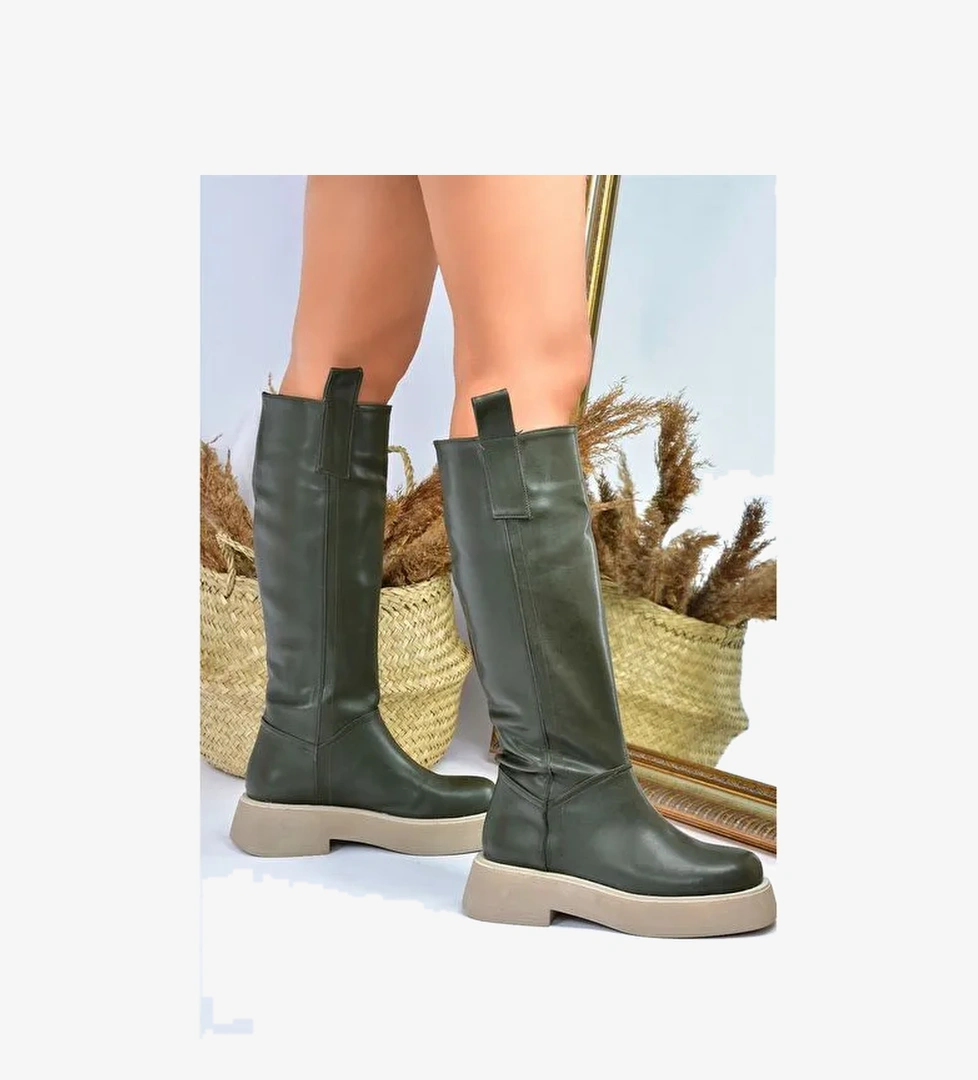 Haki Günlük Kadın Çizme L610130409 - Görsel 1