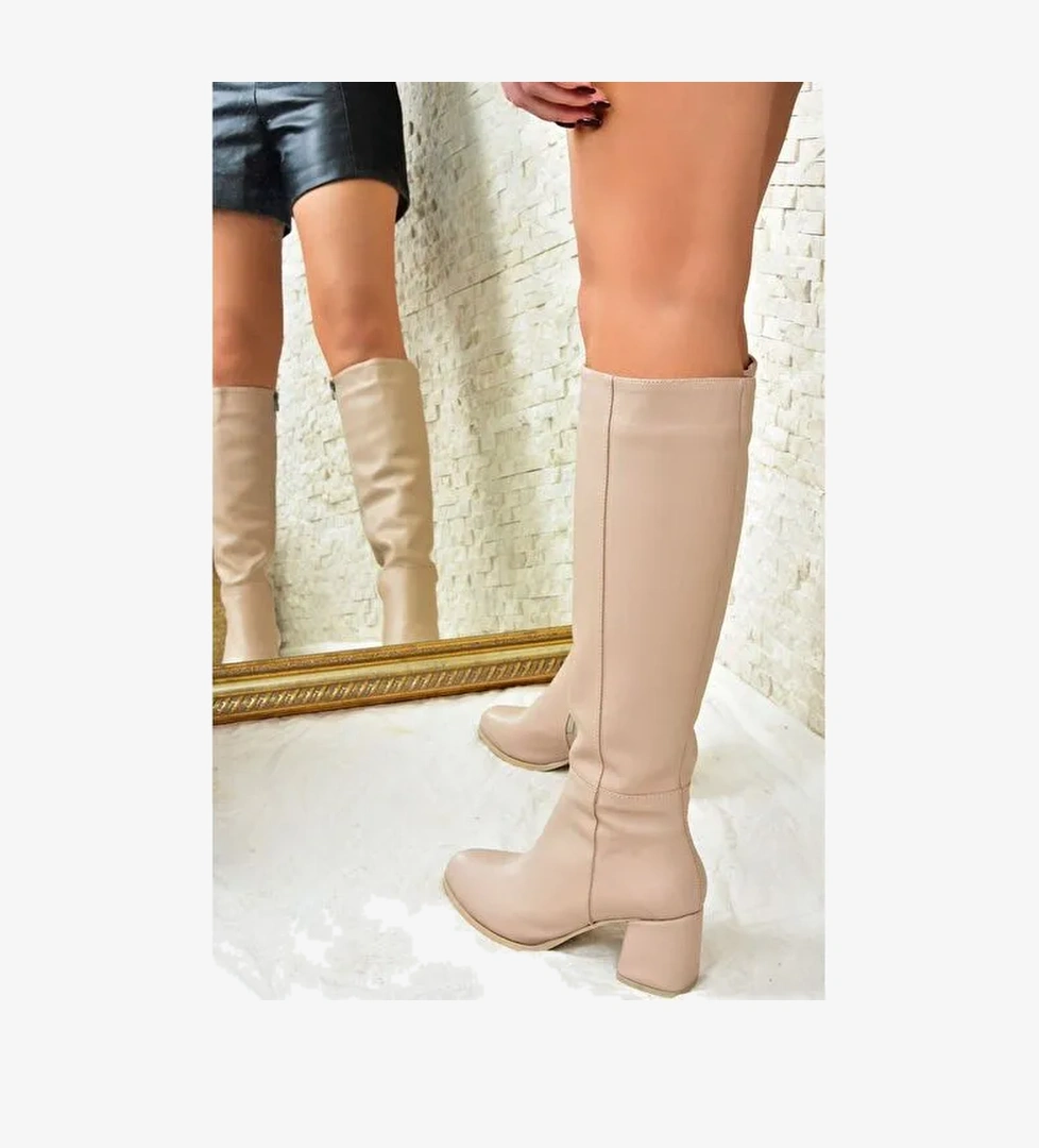 Ten Suni Deri Kadın Çizme J848300109 - Görsel 1