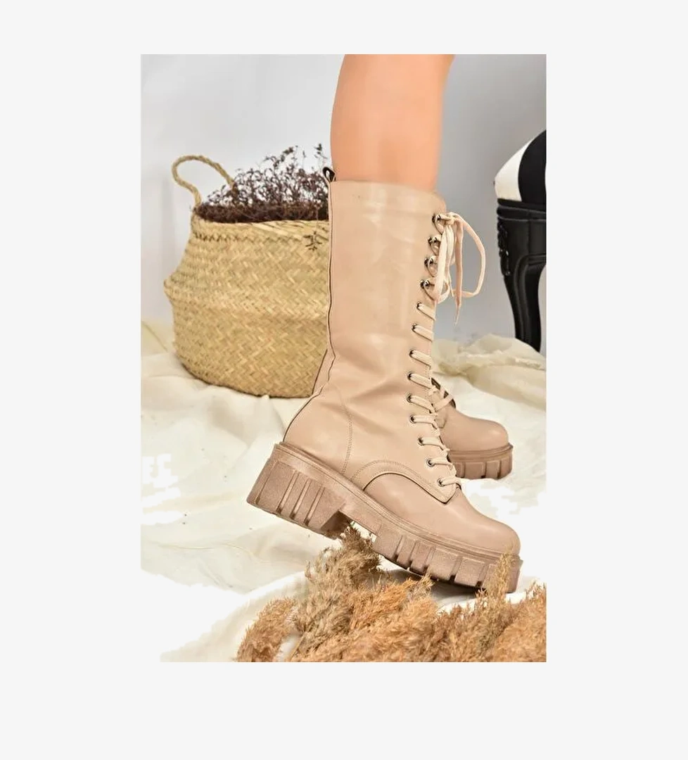 Ten Kalın Tabanlı Kadın Çizme L996081009 - Görsel 1