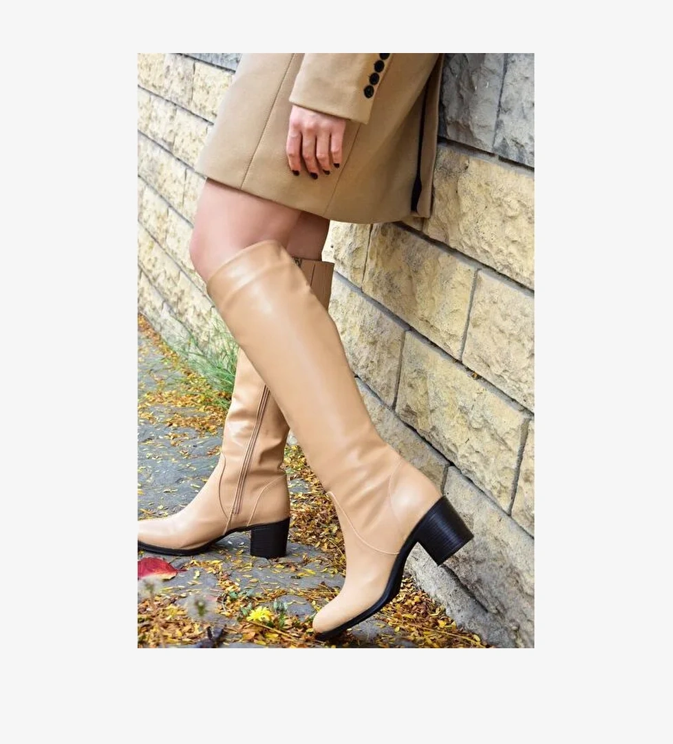 Ten Kalın Topuklu Kadın Çizme L610106509 - Görsel 1