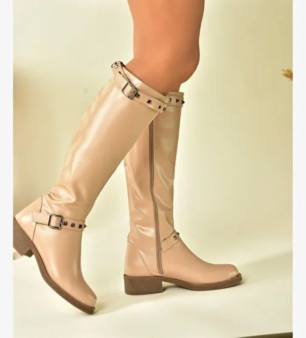 Ten Zımba Detaylı Günlük Kadın Çizme N518400609 - Görsel 1