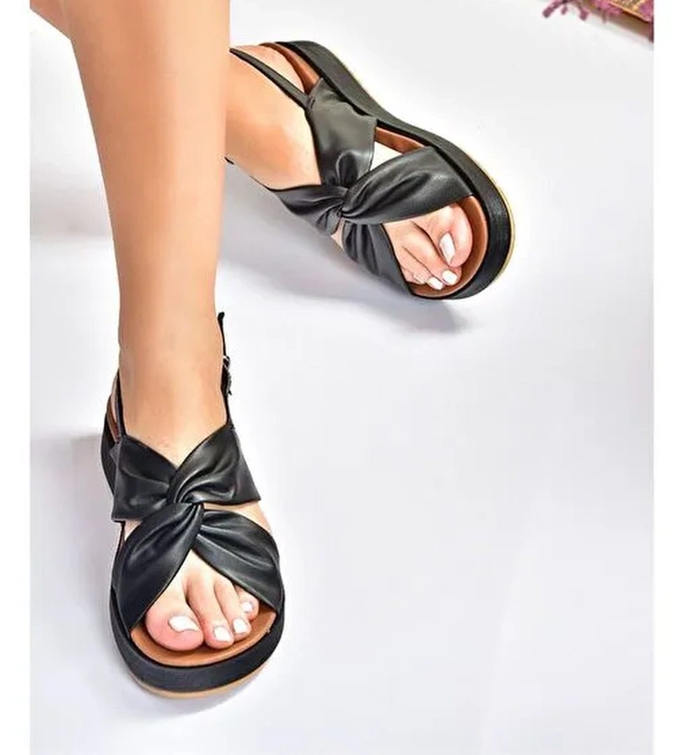 Siyah Günlük Kadın Sandalet M524022309 - Görsel 1