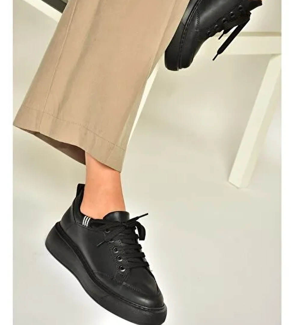 S274048409 Siyah/Siyah Kadın Spor Ayakkabı Sneakers - Görsel 1