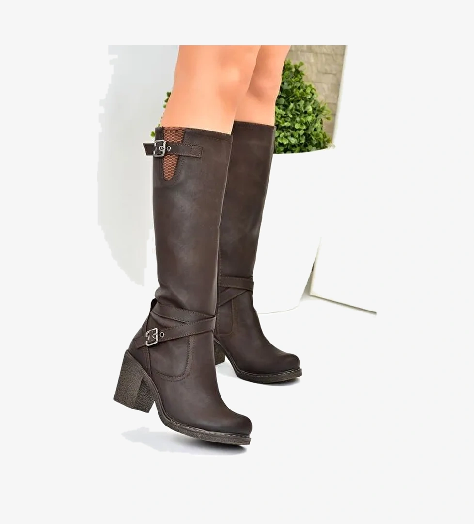 Kahverengi Kadın Çizme C674250109 - Görsel 1