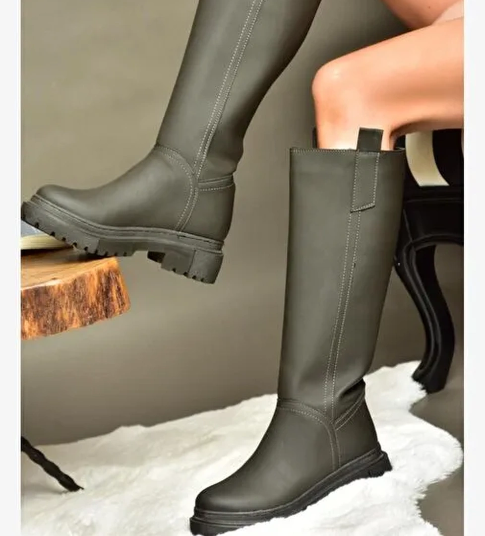 Fox Shoes Fox Shoes R973201109 Füme Kalın Tabanlı Kadın Çizme Bot | Boyner Füme - 1. görsel