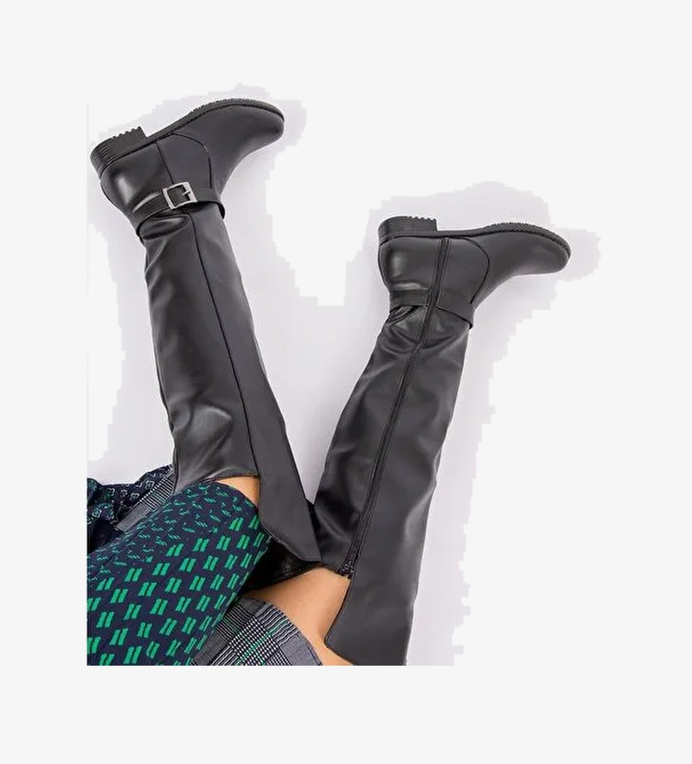 Siyah Kadın Çizme E726561809 - Görsel 1