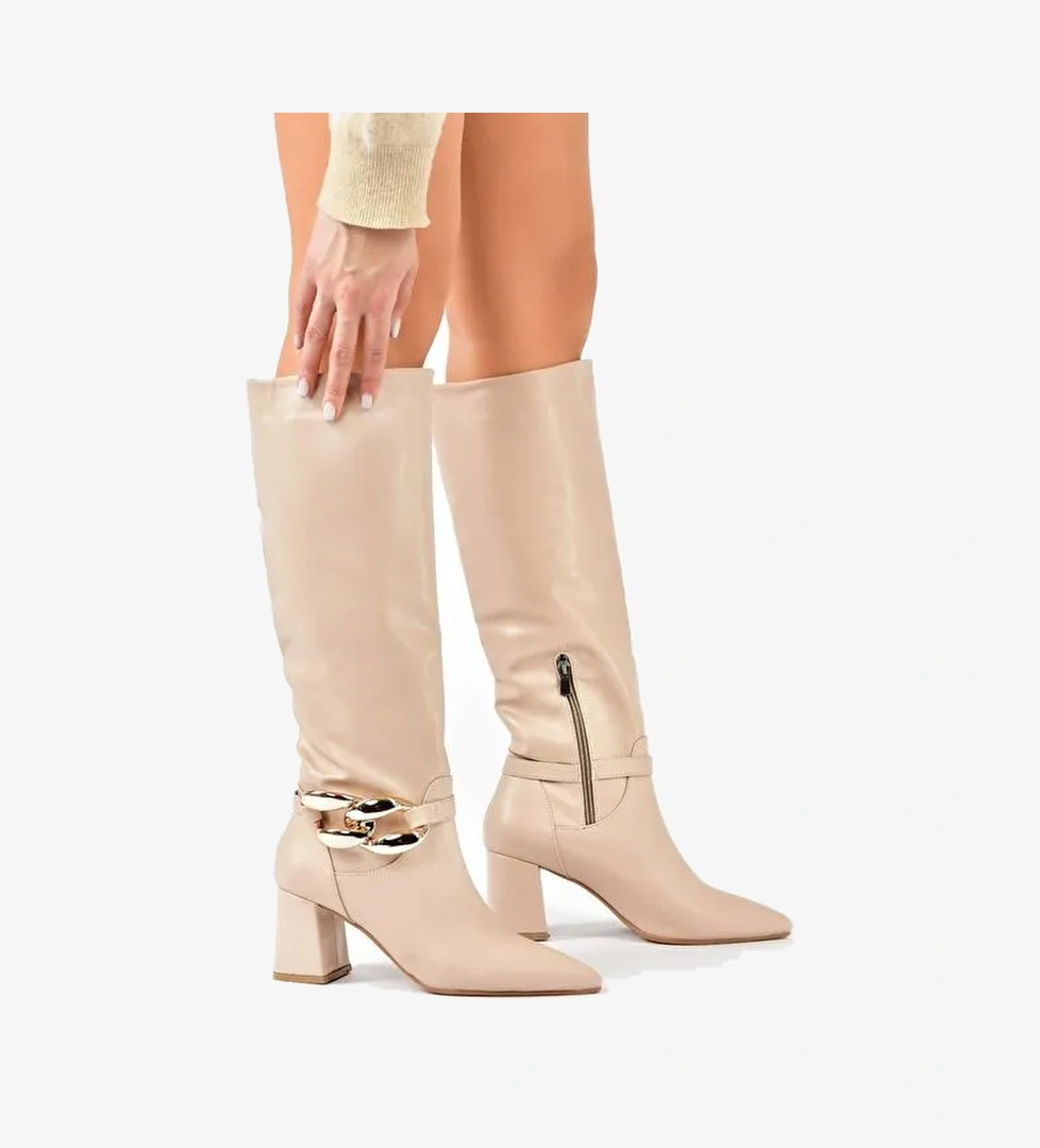 Ten Kalın Topuklu Kadın Çizme L572951009 - Görsel 1