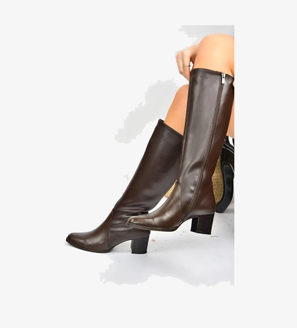 Kahverengi Kadın Çizme A654252709 - Görsel 1