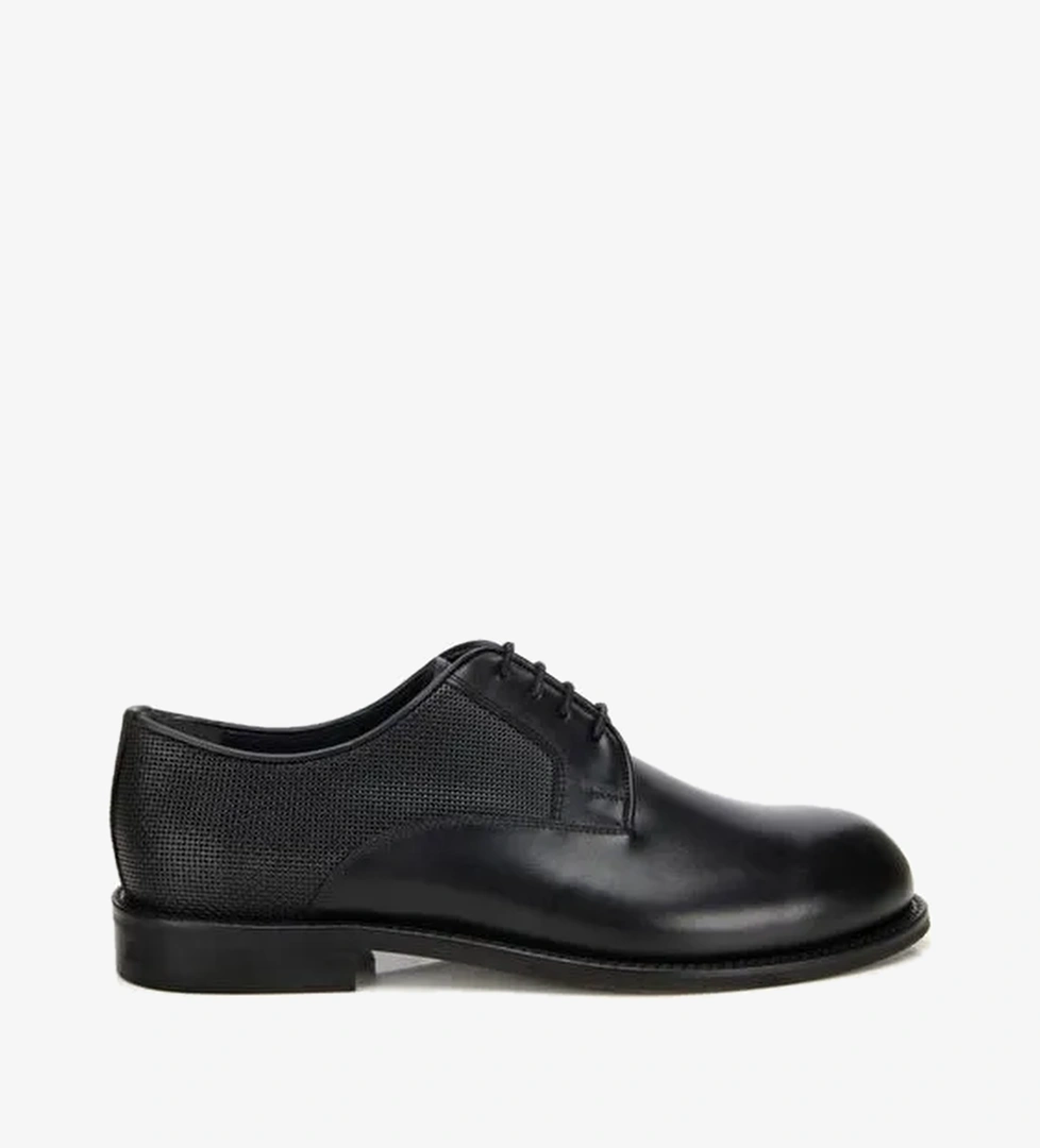 Erkek Deri Siyah Klasik Ayakkabı 02AYH313780A100 - Görsel 1