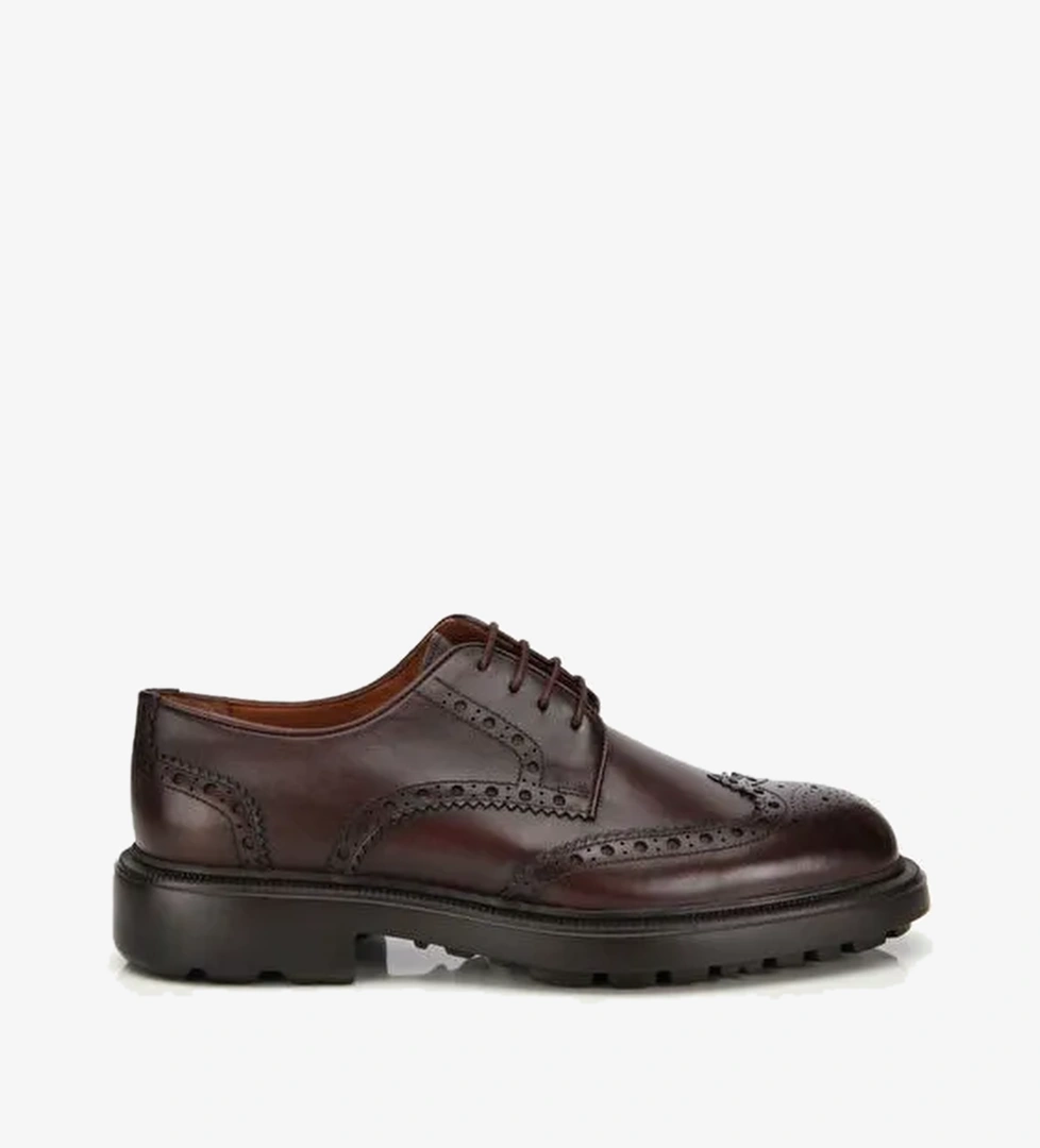 Erkek Deri Kahverengi Rahat Klasik Ayakkabı 02AYH313850A480 - Görsel 1