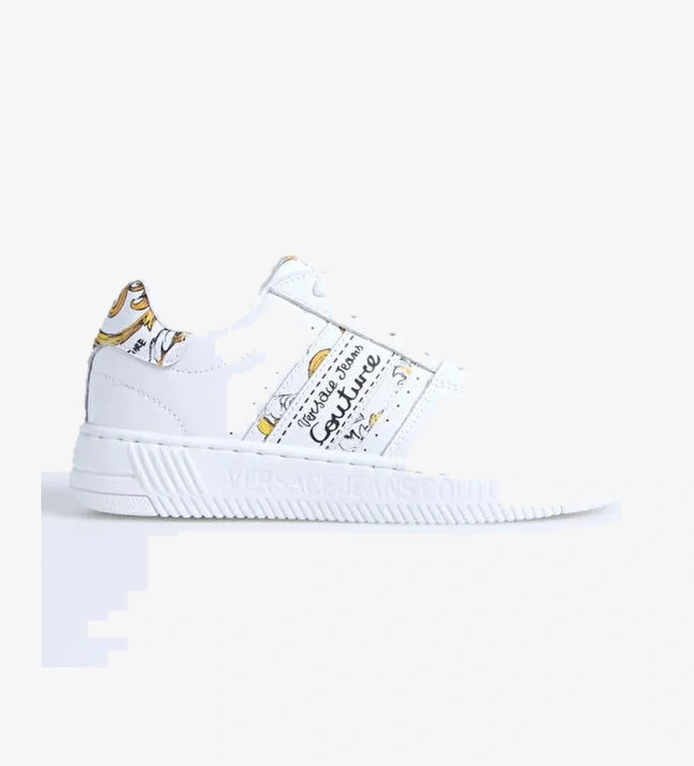 Versace Jeans Couture Beyaz Kadın Deri Sneaker 78VA3SJ7
