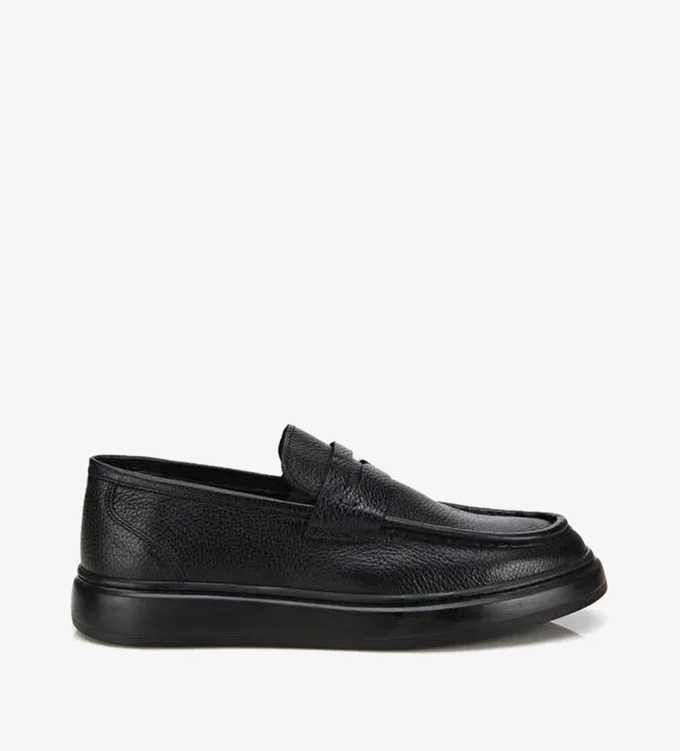 Erkek Deri Siyah Yumuşak Dokulu Klasik Loafer 02AYH313980A100 - Görsel 1