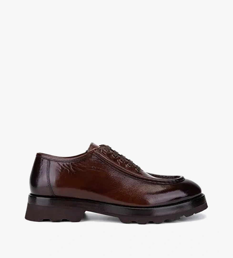 Tamer Tanca Erkek Hakiki Deri Taba Bufalo Casual Ayakkabı - Görsel 1