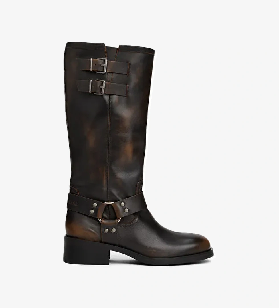 Tommy Hilfiger Tommy Hilfiger Kahverengi Kadın Deri Çizme EN0EN02850GY9 model görseli