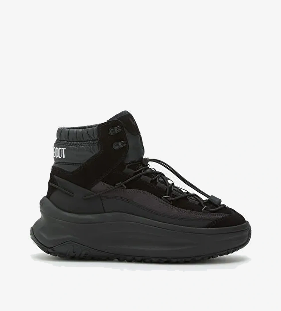 Moon Boot Siyah Erkek Kar Botu MB MOON247 XLACE MID - Görsel 1