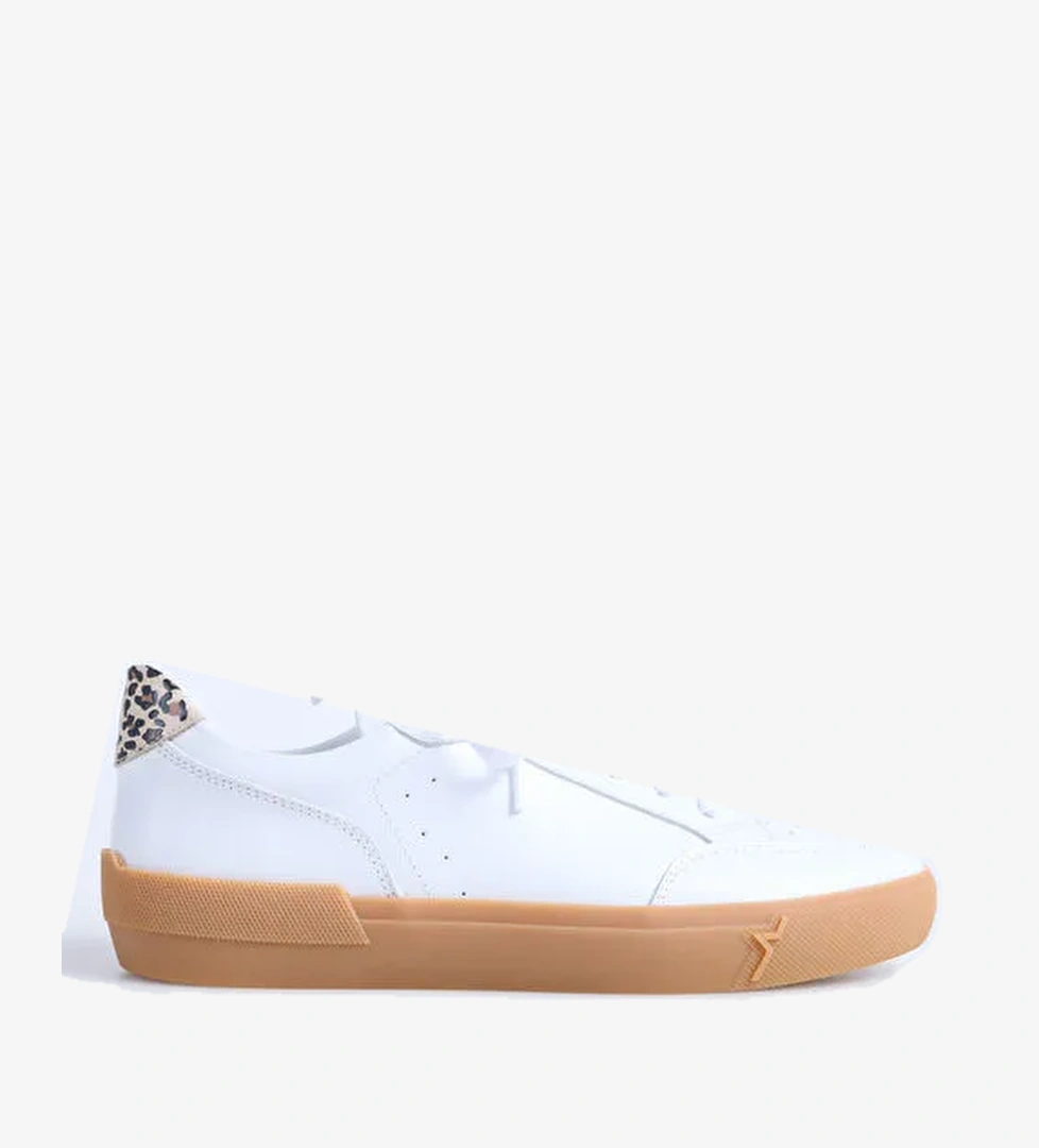 F By Fabrika Beyaz Kadın Deri Sneaker VARE - Görsel 1