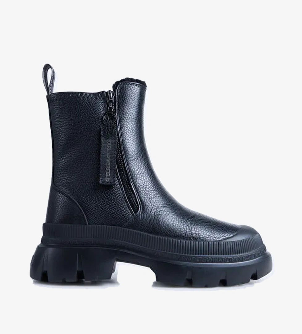 KARL LAGERFELD Siyah Kadın Deri Bot KL43566100 - Görsel 1