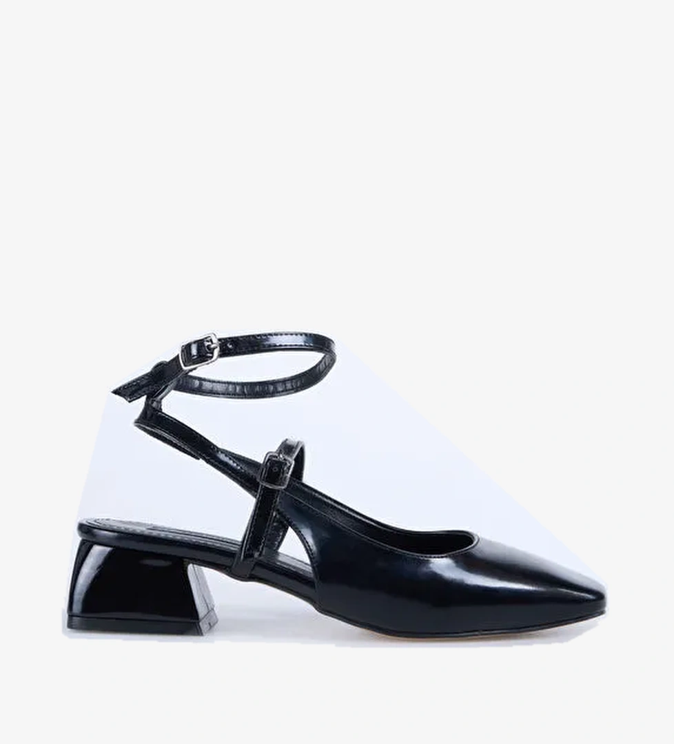 F By Fabrika Siyah Kadın Topuklu Ayakkabı KAIR - Görsel 1