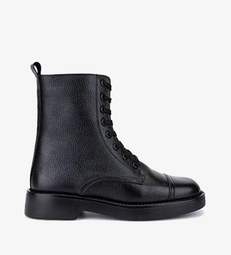 Tamer Tanca Kadın Siyah Floter Casual Bot - Görsel 1