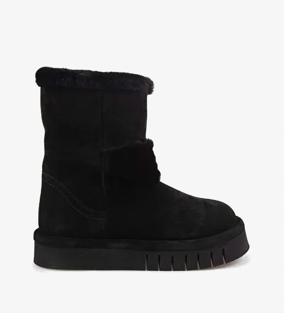 Rouge Hakiki Deri İçi Kürklü Kadın Bot 1070-1 - Görsel 1