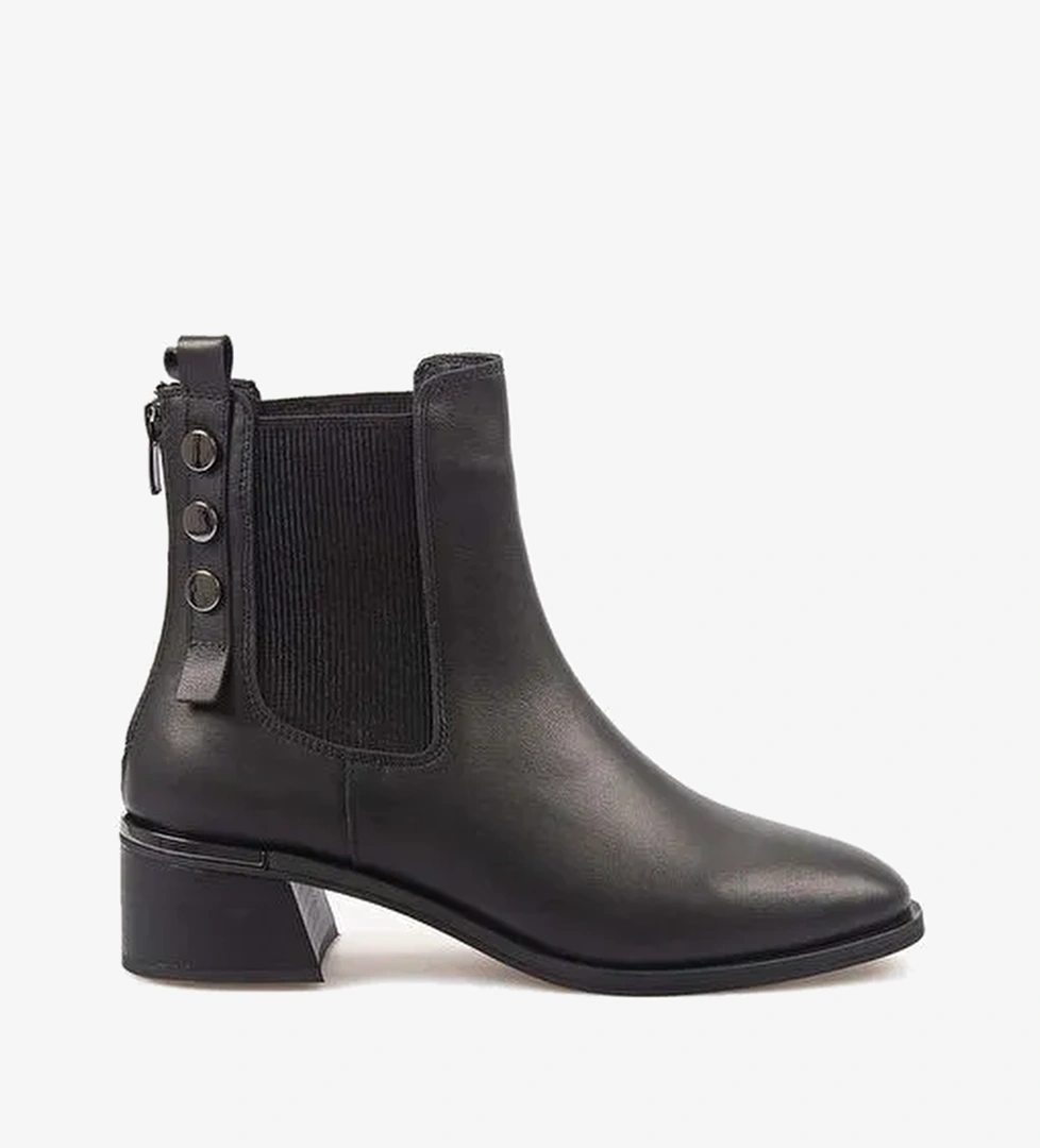 Kemal Tanca Hakiki Deri Kadın Topuklu Chelsea Bot 26-103552K - Görsel 1