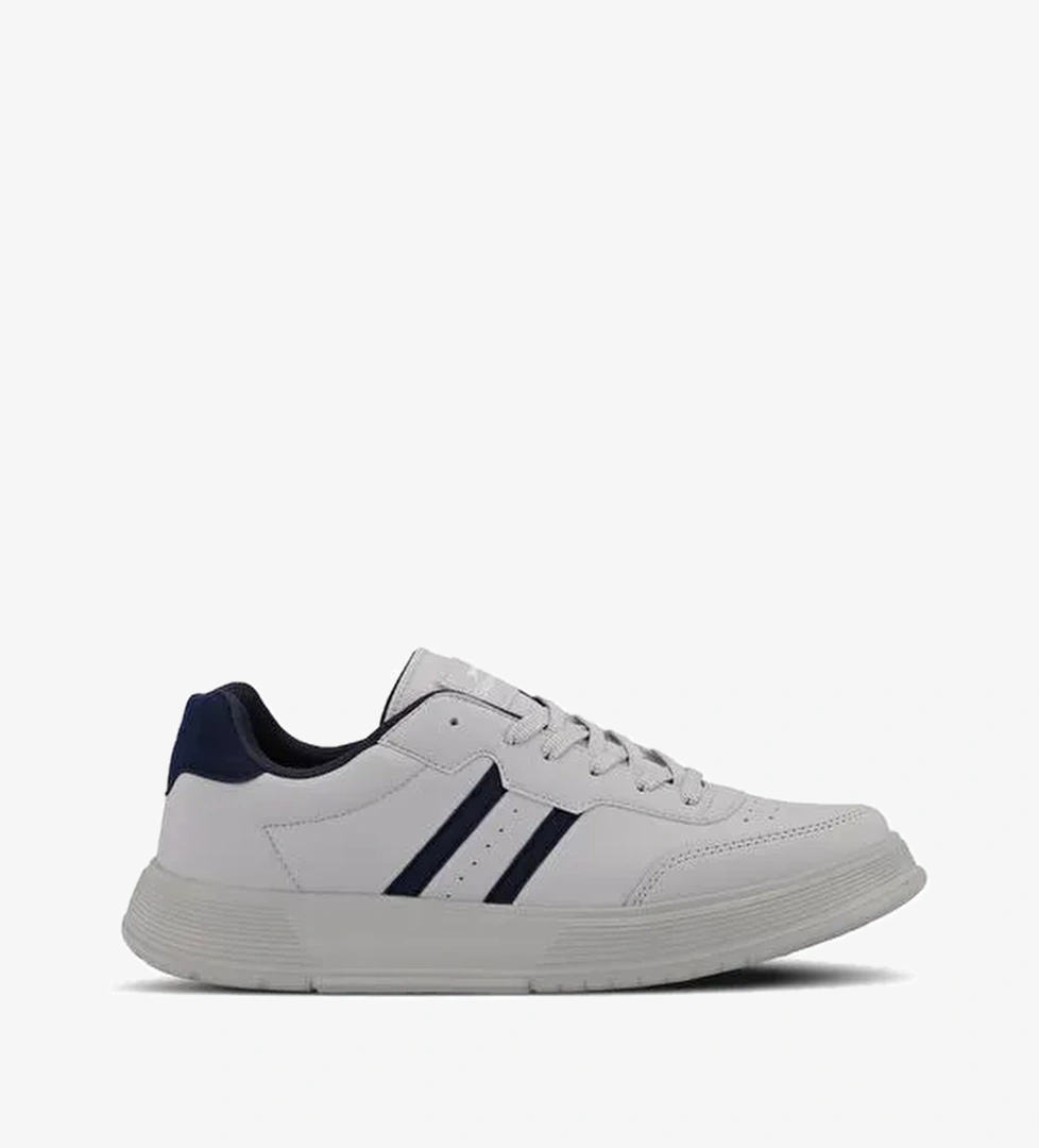 Slazenger ZIPPER I Erkek Sneaker Ayakkabı Gri / Lacivert - Görsel 1