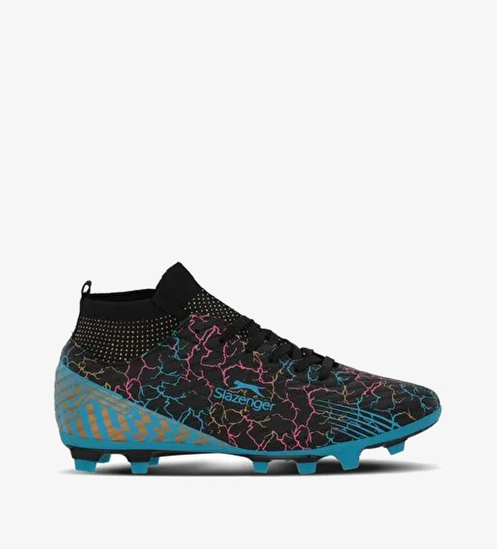 Slazenger CORNER Erkek Çocuk Halı Saha Siyah Futbol Ayakkabısı - Görsel 1