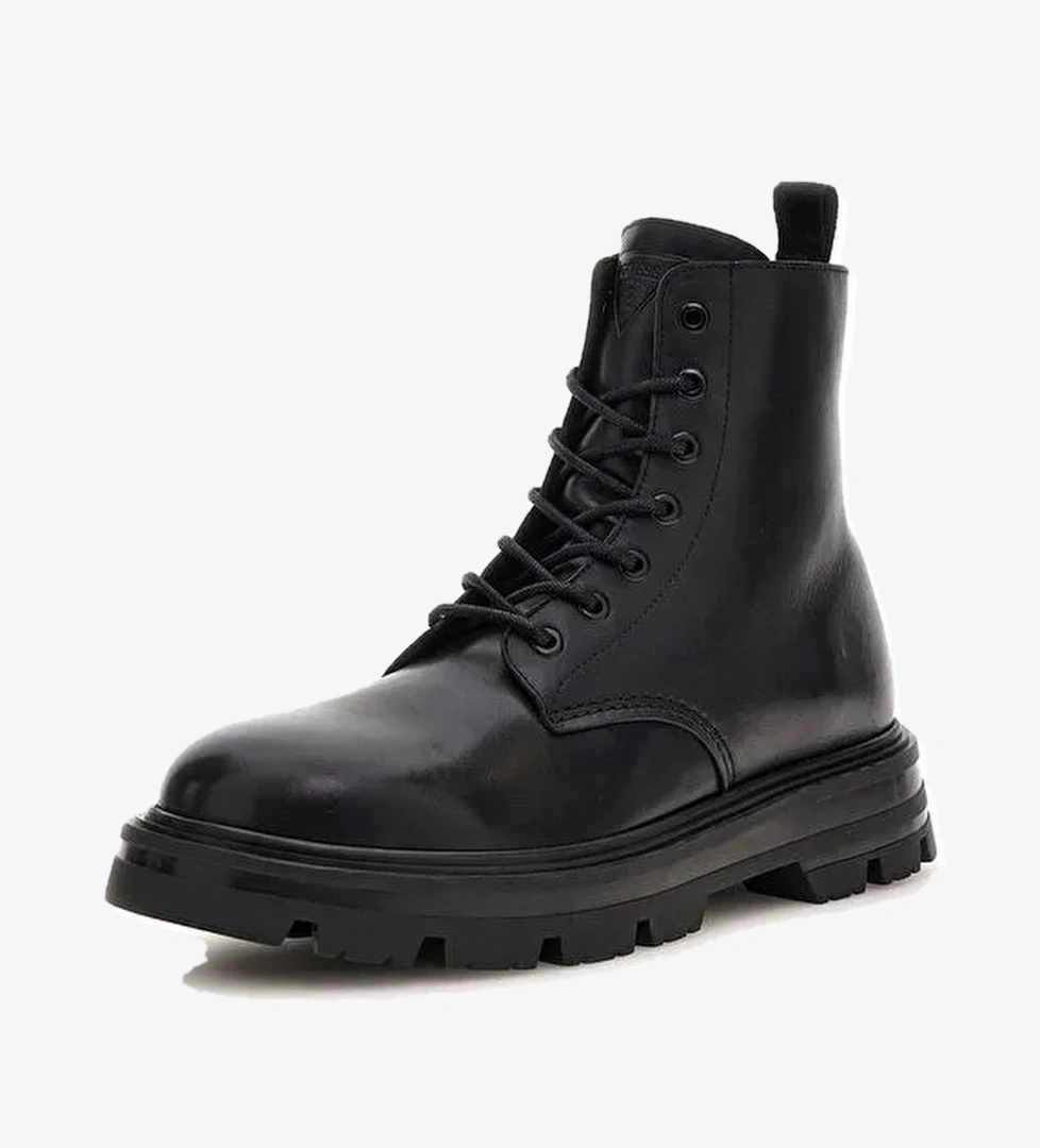 Guess Siyah Erkek Deri Bot GARDA