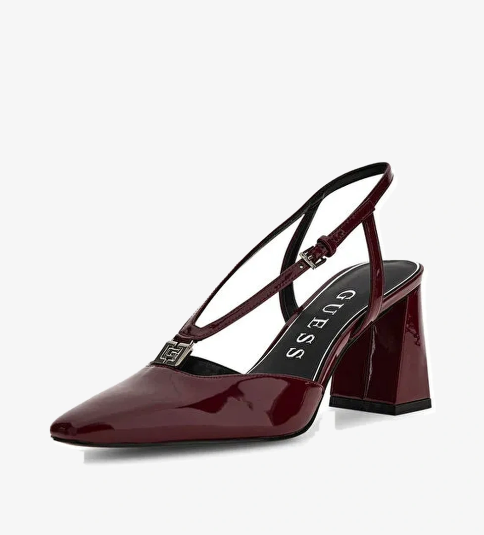 Guess Bordo Kadın Topuklu Ayakkabı FLFVRSPAF05-RED - Görsel 1
