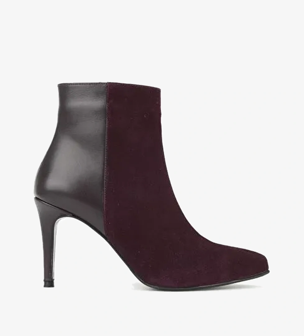 Ziya, Kadın Hakiki Deri Bot 1531030Z25104 Bordo - Görsel 1