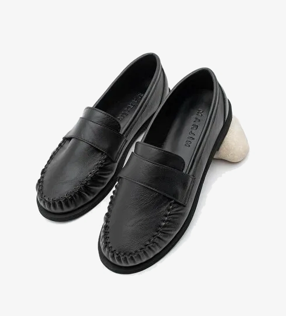Kadın Loafer Makosen Günlük Ayakkabı Margos Siyah - Görsel 1