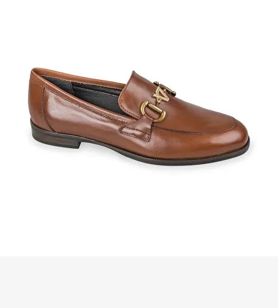 Kadın Oxford ( Klasik) V49707 Valleverde Calz.Donna Scarpa Nappa Cuoio - Görsel 1