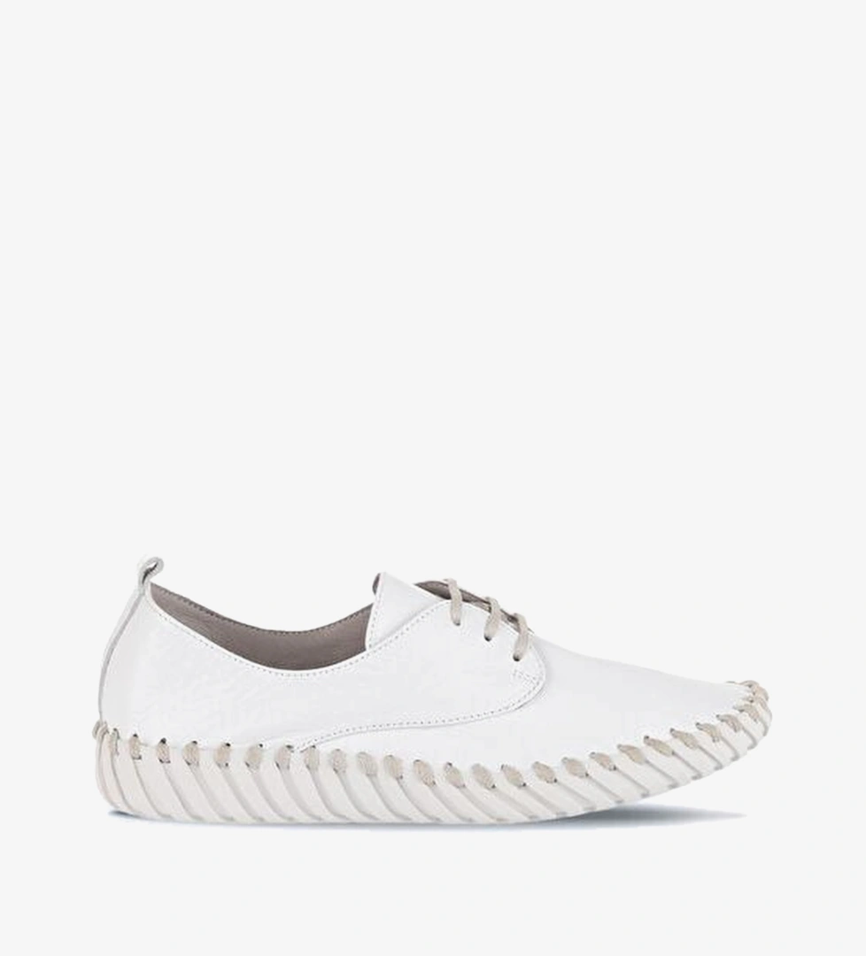 Bueno Shoes Gri Deri Kadın Düz Ayakkabı 01wq0200