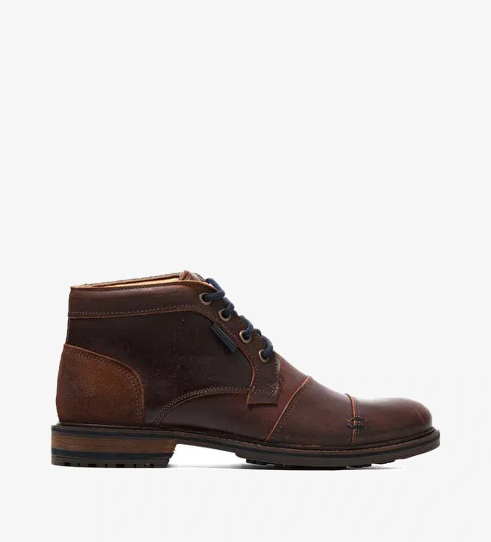 Erkek Bot 10522 021 WK-John May Orkut Suede Cognac - Görsel 1