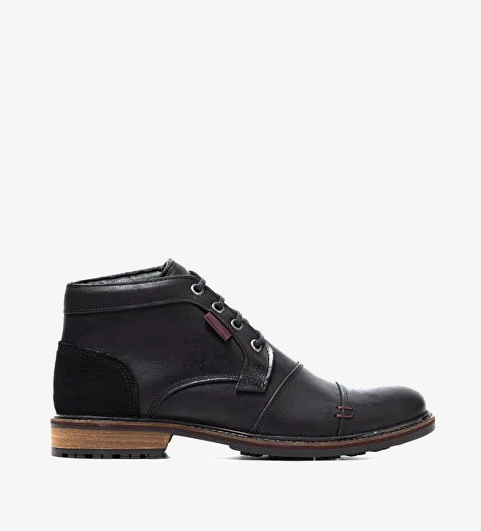 John May Erkek Bot 10522 020 WK-Jphn May Orkut Suede Black - Görsel 1