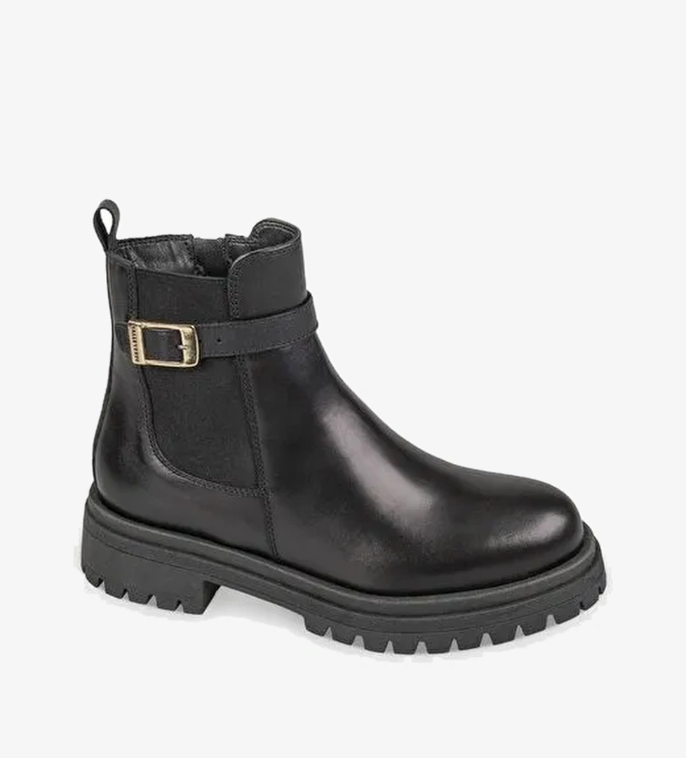 Kadın Bot 49190 Valleverde Calz.Donna Polacco Nappa Nero - Görsel 1