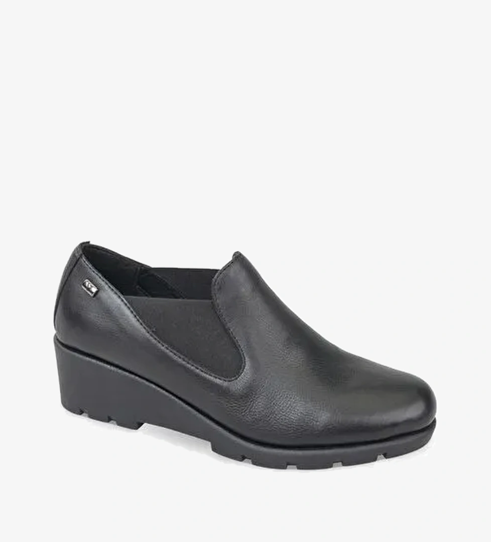 Kadın Oxford ( Klasik) VS10401 Valleverde Calz.Donna Scarpa Nappa Nera - Görsel 1