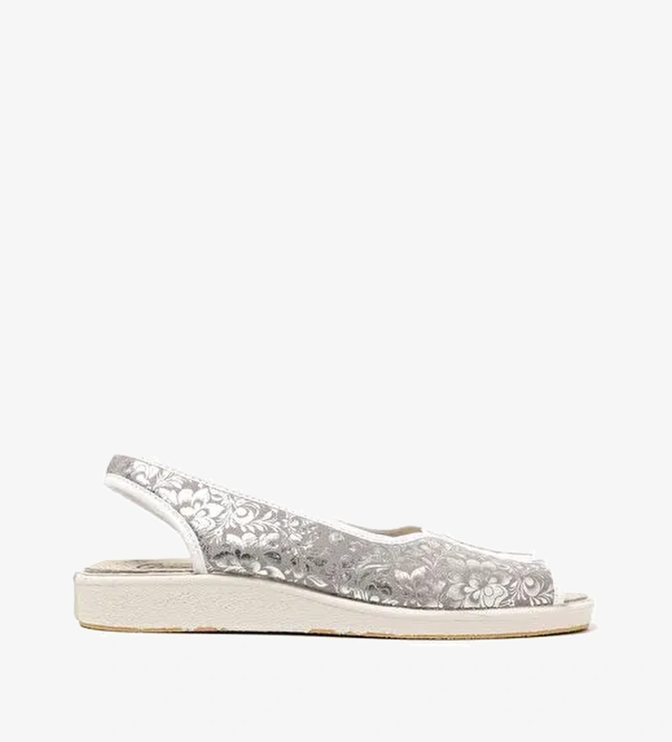 Kadın Sandalet 983 Green Life STRETCH WOMEN'S FOOTWEAR Silver - Görsel 1