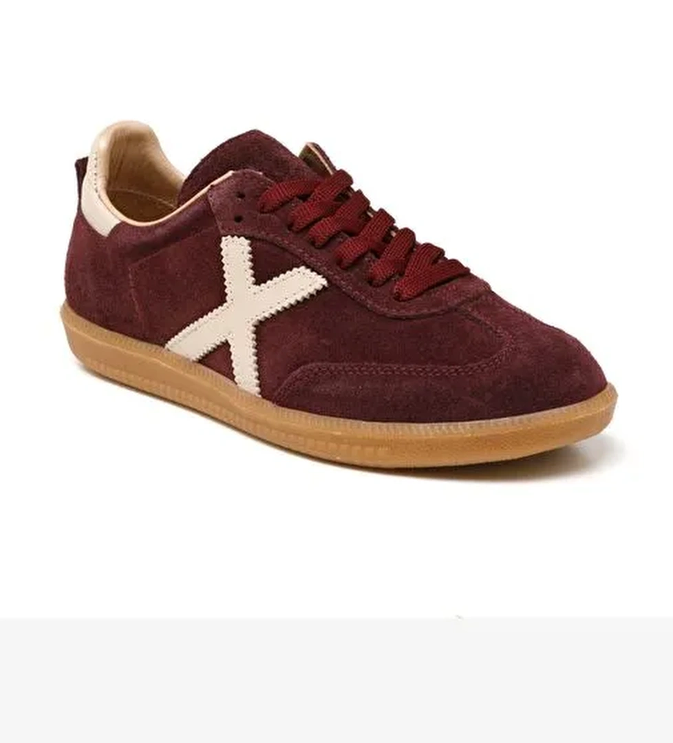 Kadın Sneaker ( Günlük) RC-25Y-088-M-VADE John May Bordo Süet-Bej Deri - Görsel 1