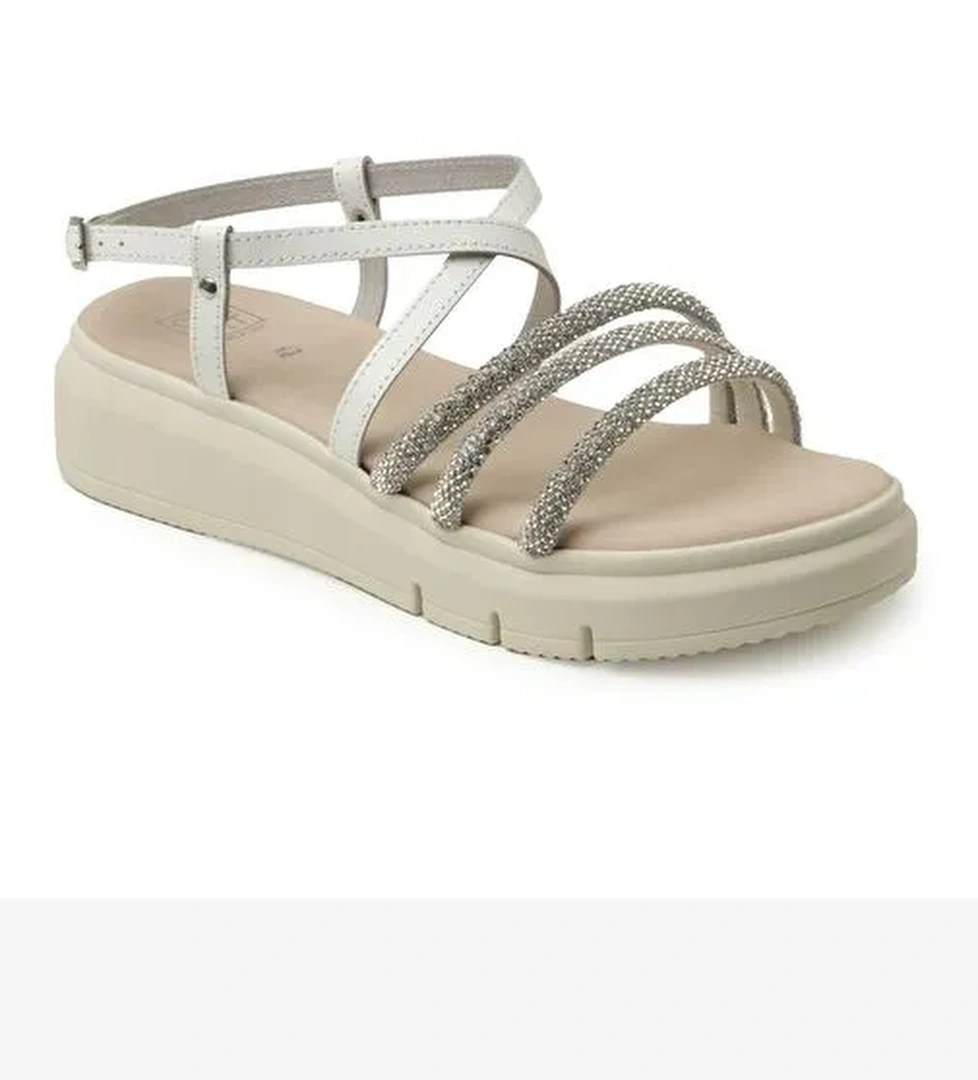 Kadın Sandalet 8H5193PM Comart VITELLO PELLE B2 Bianco - Görsel 1