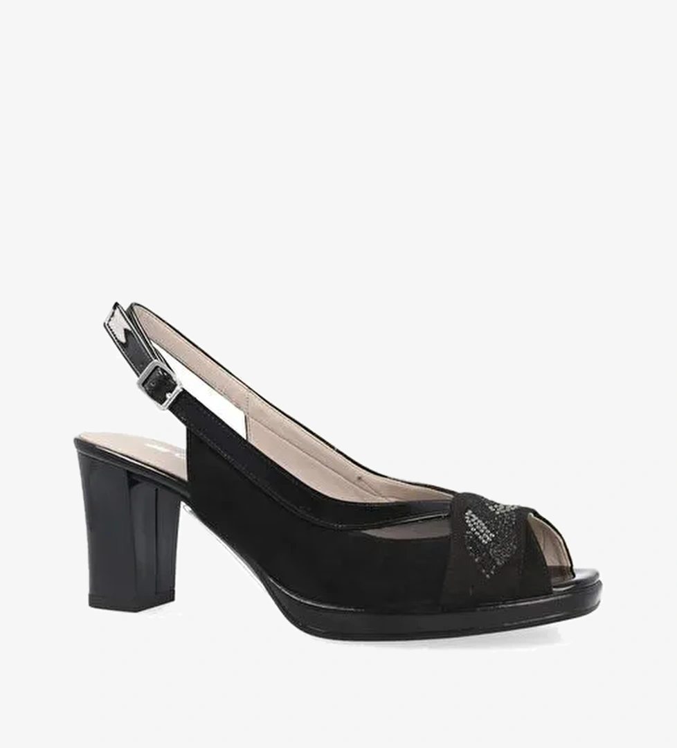 Kadın Sandalet 314618 Comart 4618 CAM NER/VER NER/RETE Nero - Görsel 1