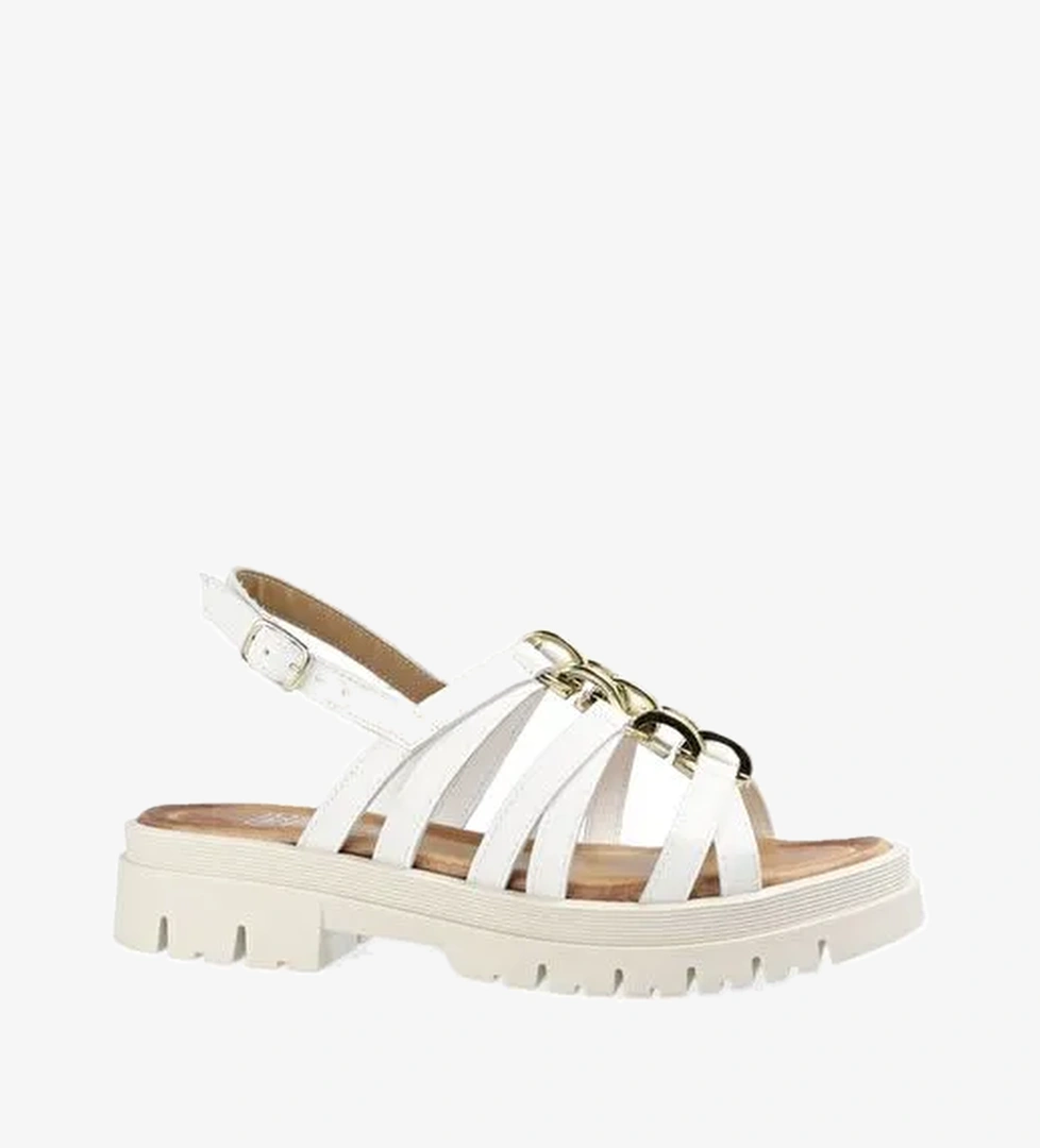 Kadın Sandalet 5A4666PP Comart 4666 VITELLO MIAMI Bianco - Görsel 1