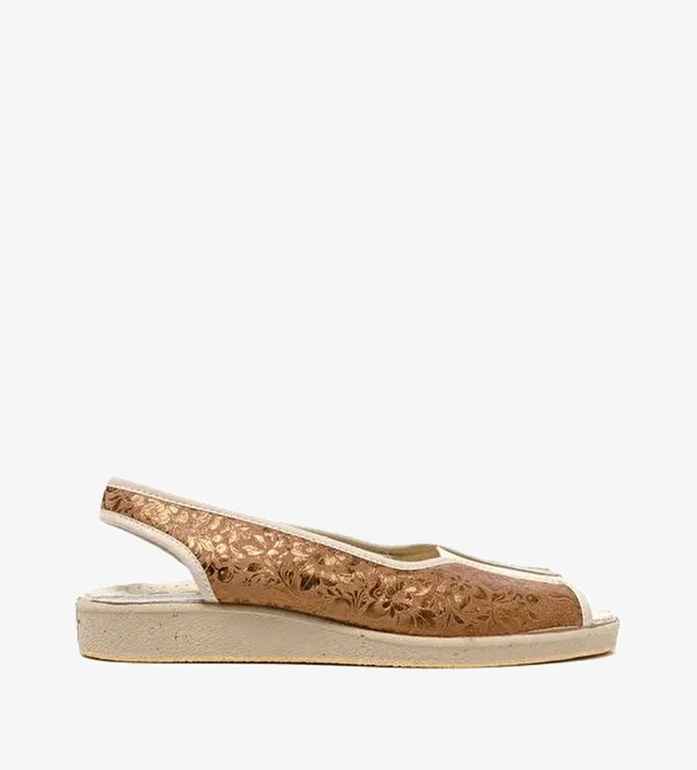 Kadın Sandalet 983 Green Life STRETCH WOMEN'S FOOTWEAR Brown - Görsel 1