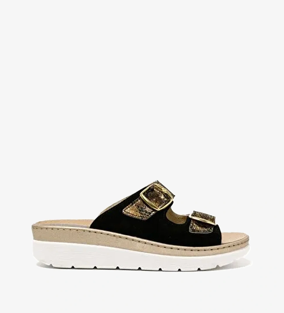 Kadın Sandalet 5619 Green Life STRETCH WOMEN'S FOOTWEAR Black - Görsel 1