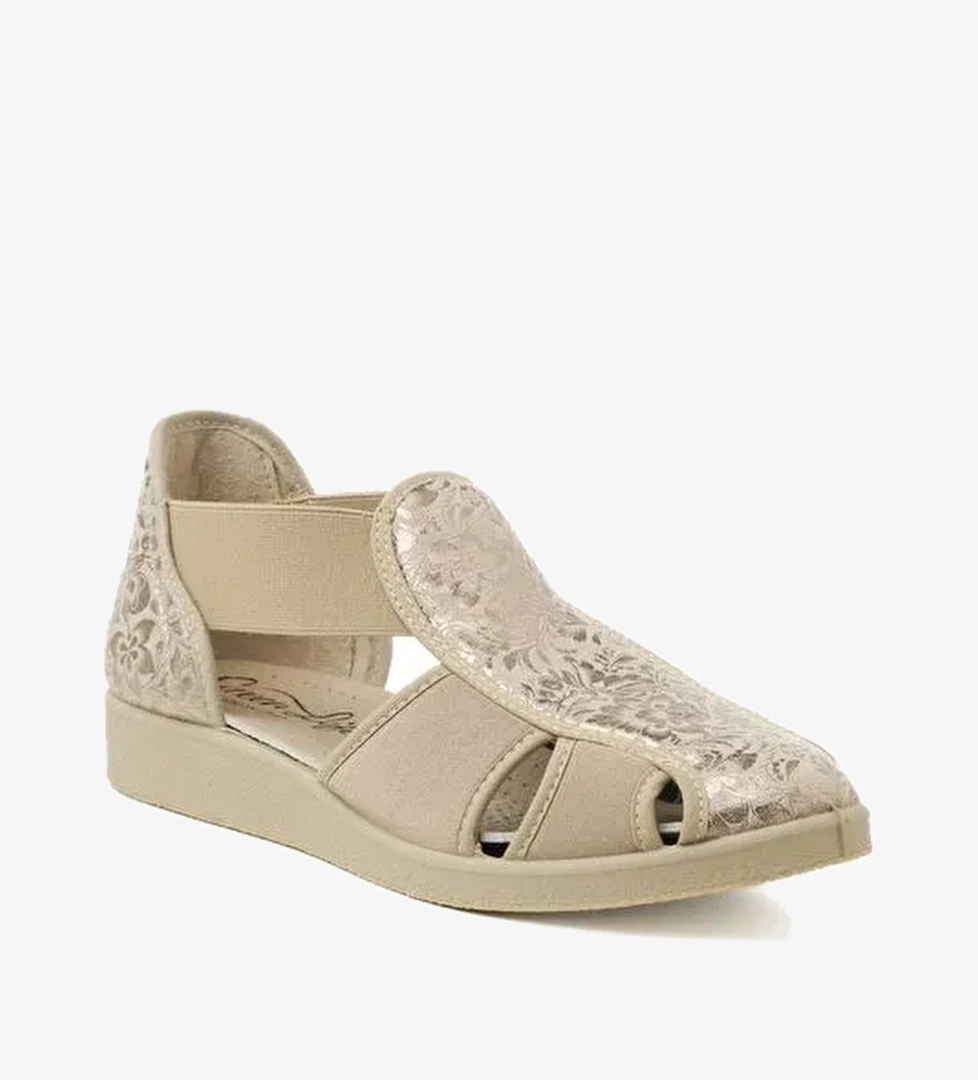 Kadın Sandalet 169 Green Life STRETCH WOMEN'S FOOTWEAR Beige - Görsel 1