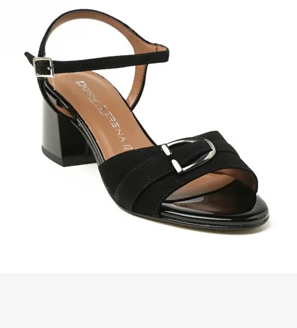 Kadın Sandalet 475206DP Donna Serena 5206 DP CAM DANY PELLE Nero - Görsel 1