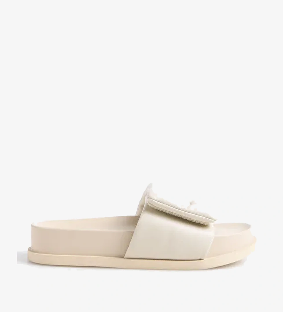 Armani Exchange Ekru Kadın Terlik XDP061 - Görsel 1