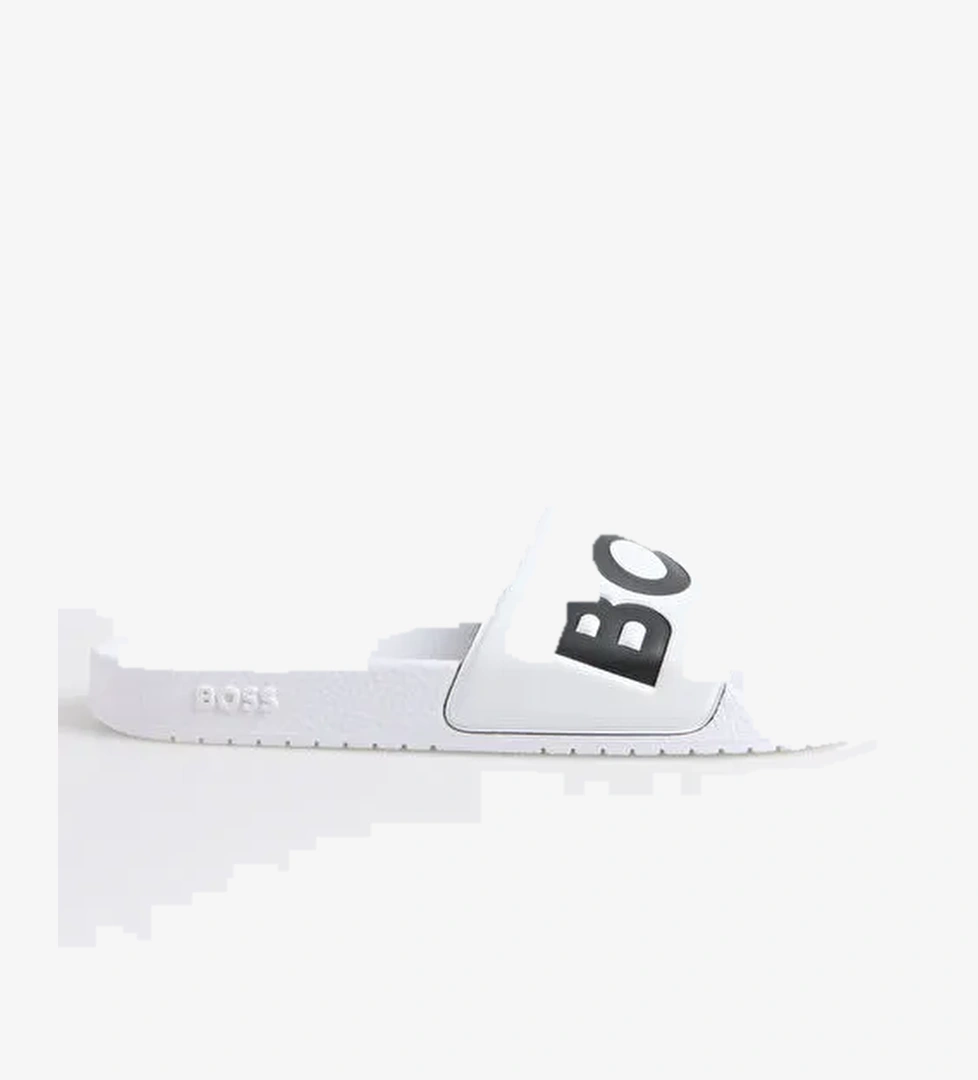 BOSS Beyaz Erkek Plaj Terliği Aryeh - Görsel 1