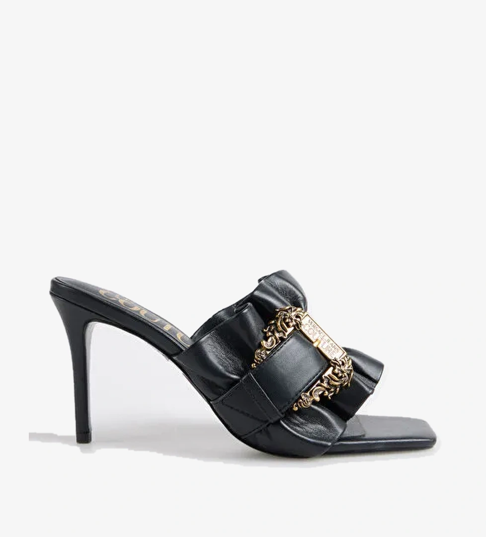 Versace Jeans Couture Siyah Kadın Topuklu Ayakkabı 78VA3S70 - Görsel 1